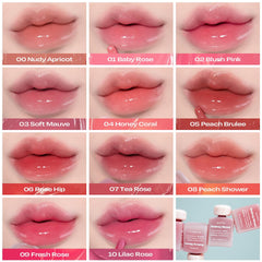 alternativestereo Lip Potion Balmy Rose application demonstrates blendable coverage
