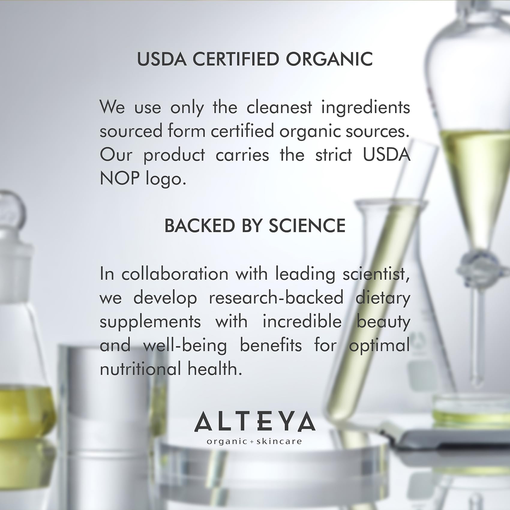 Alteya beauty concept image emphasizes skin, hair, nails support