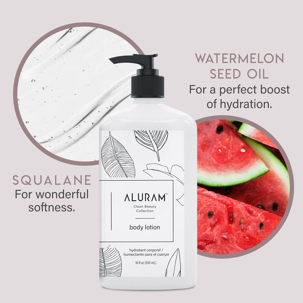 ALURAM Creamy texture profile close-up demonstrates smooth, fast-absorbing lotion