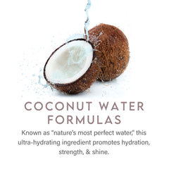 Model with ALURAM Coconut Water Foam delivering natural shine and lift