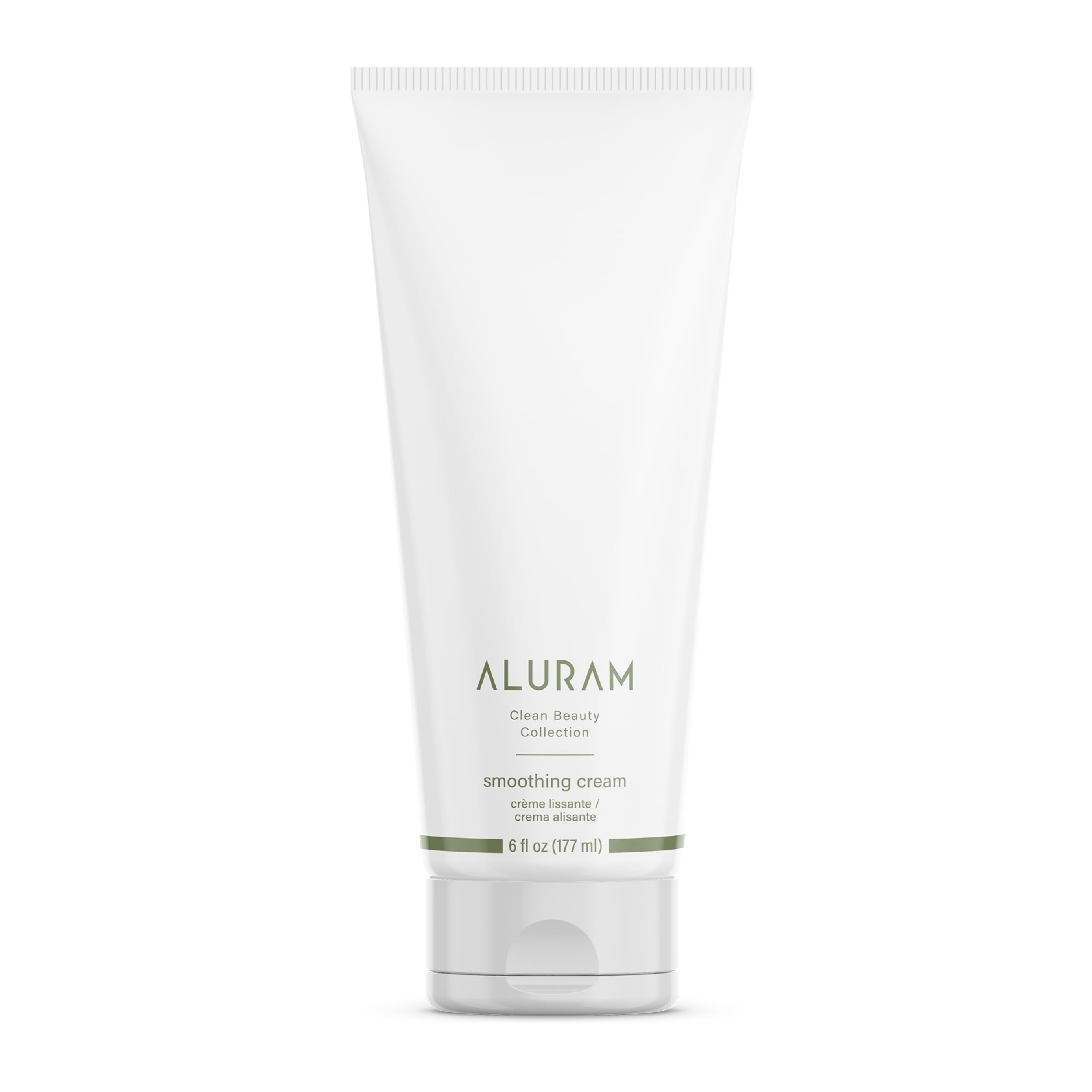ALURAM Coconut Water Smoothing Cream bottle pour for frizz control and shine