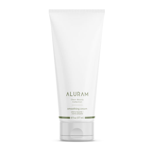 ALURAM Coconut Water Smoothing Cream bottle pour for frizz control and shine