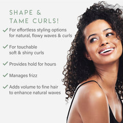 ALURAM Curl Foam Hair Texture showcases natural softness and lift.