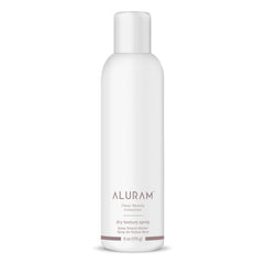 ALURAM Dry Texture Spray bottle front; lightweight volume and texture in a vegan formula.