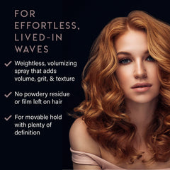 Close-up of ALURAM hair texture showing no residue finish.