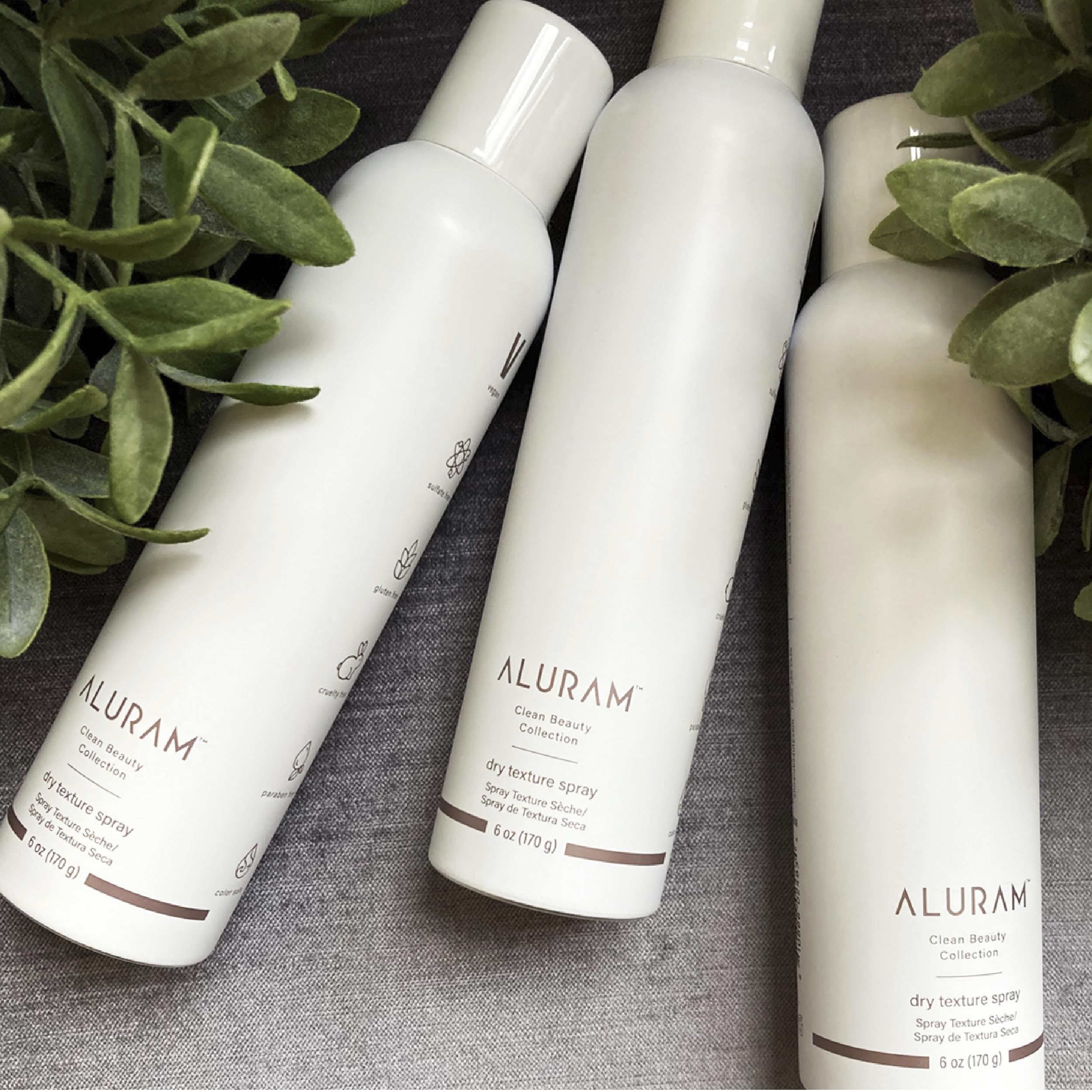 ALURAM Dry Texture Spray creates effortless waves with moveable hold.