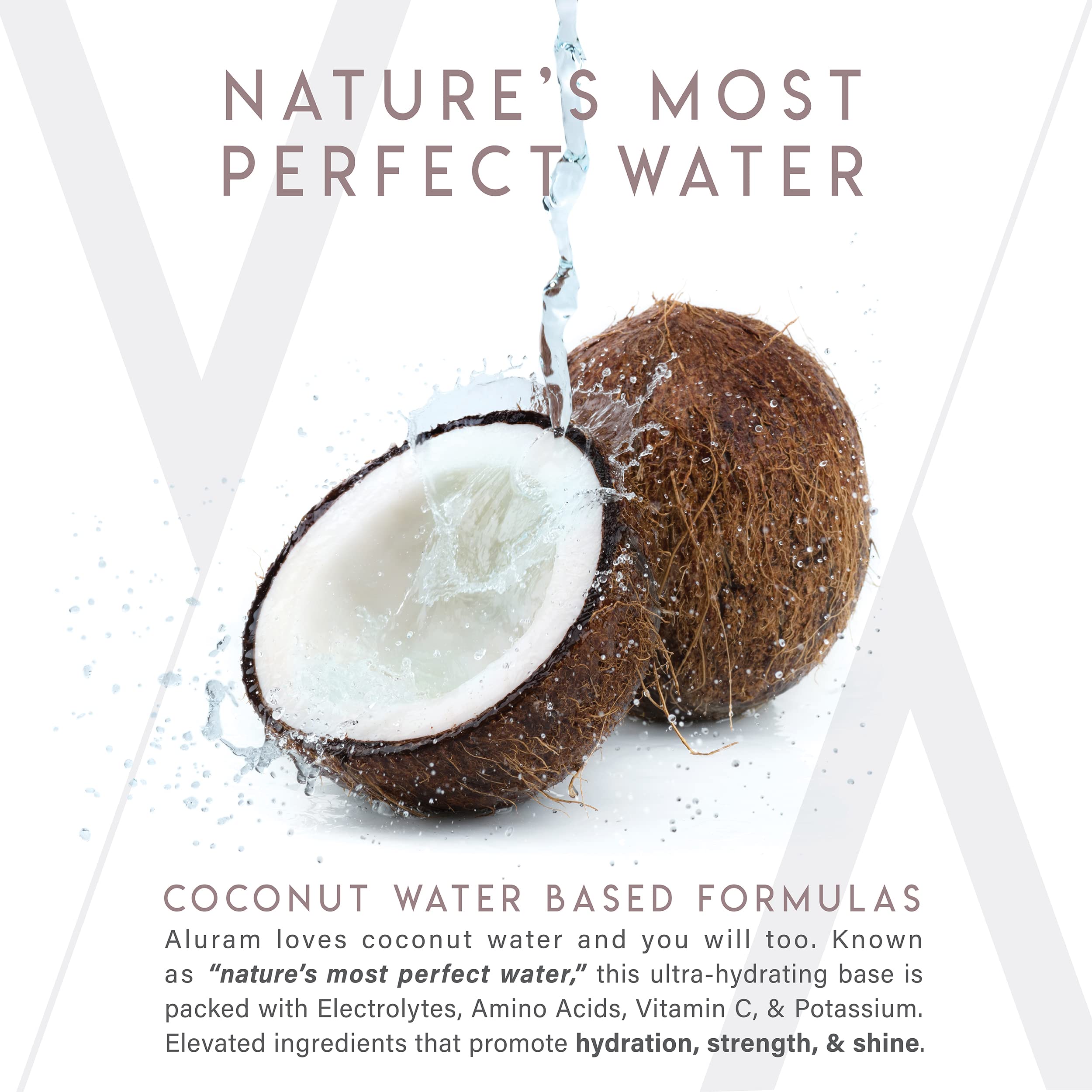 ALURAM Volumizing Shampoo rich lather delivering gentle cleanse and volume.