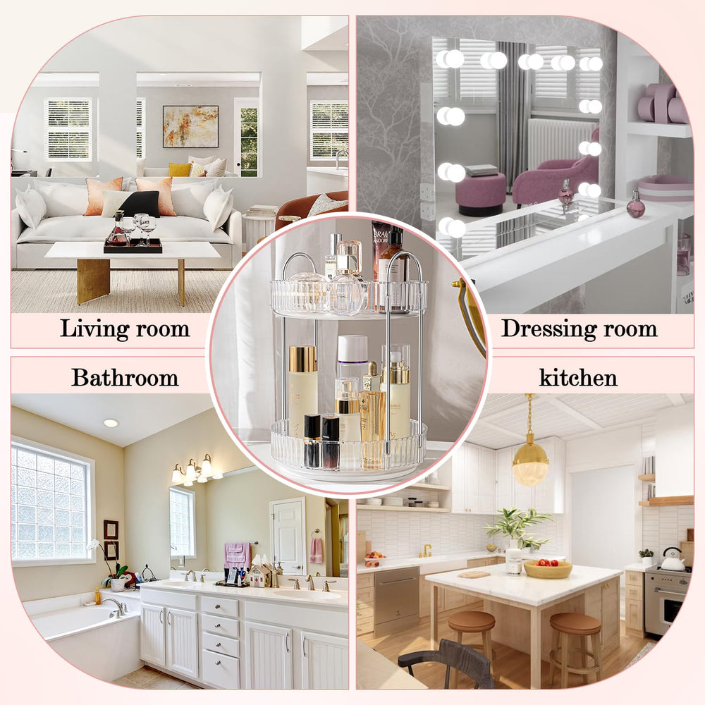 ALUYUYO dressing table organizer helps keep daily essentials within reach.