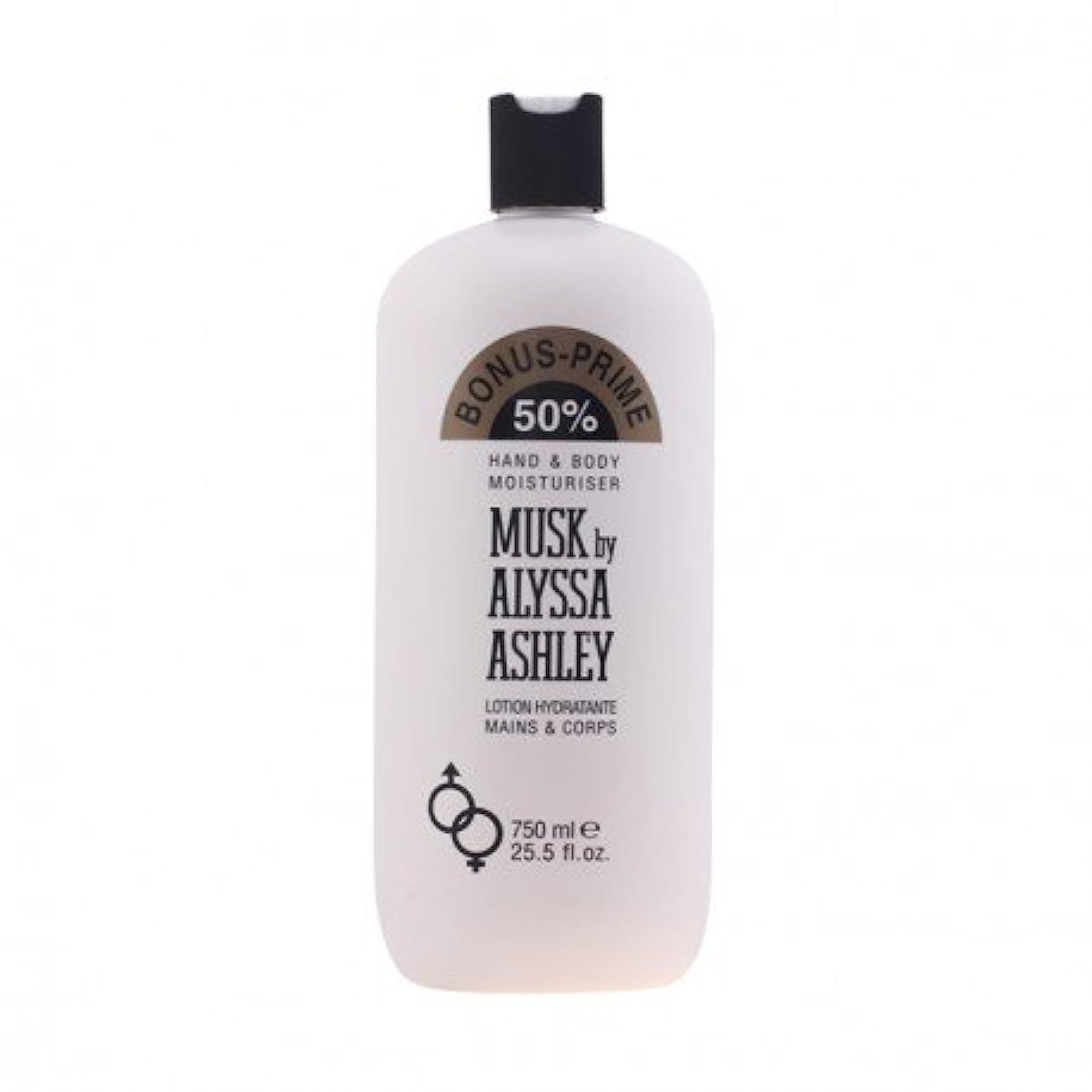 Alyssa Ashley Musk lotion being applied for long-lasting moisture.