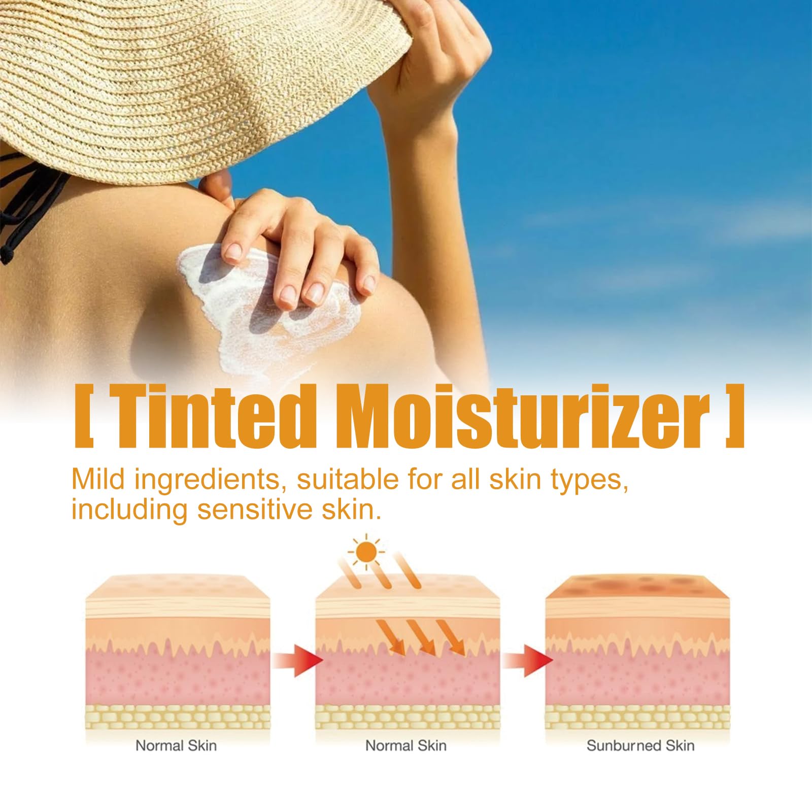AMALIA Universal Tinted Moisturizer dispense tip enables easy, even application.