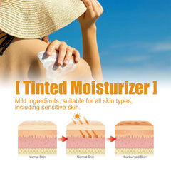 AMALIA Universal Tinted Moisturizer dispense tip enables easy, even application.