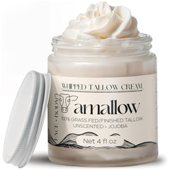 Amallow beef tallow whipped moisturizer for hydrated facial skin