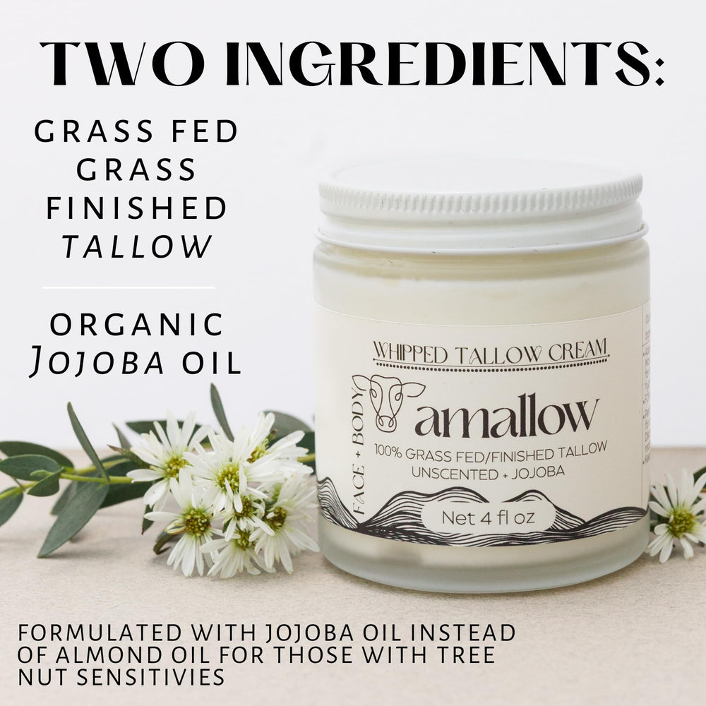 Amallow jojoba oil infusion applied to skin for nourishment