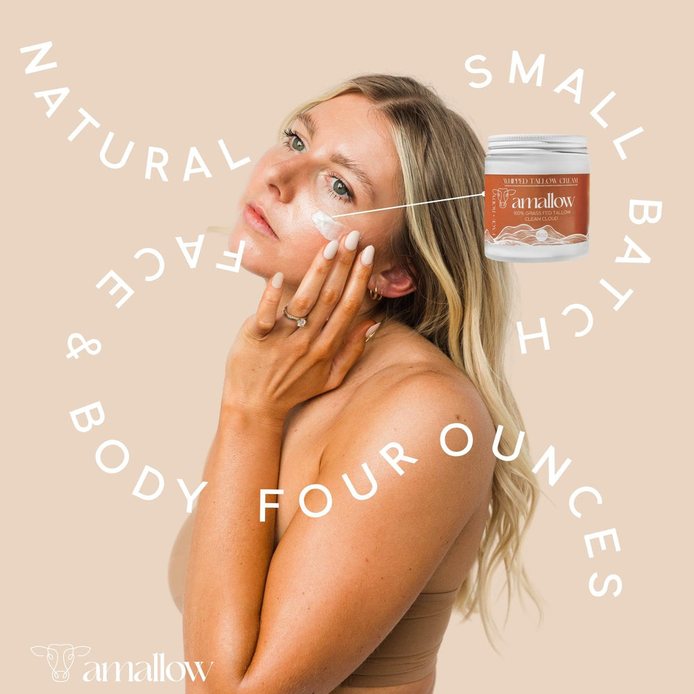 Amallow natural skincare packaging reflecting the clean cloud concept.