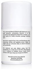 Amara Beauty retinol cream pump dispensing for easy application