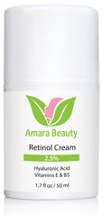 Amara Beauty retinol cream pack of 2 bottles for ongoing care
