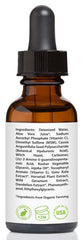 Amara Beauty serum on skin demonstrates glow and smooth texture after application.
