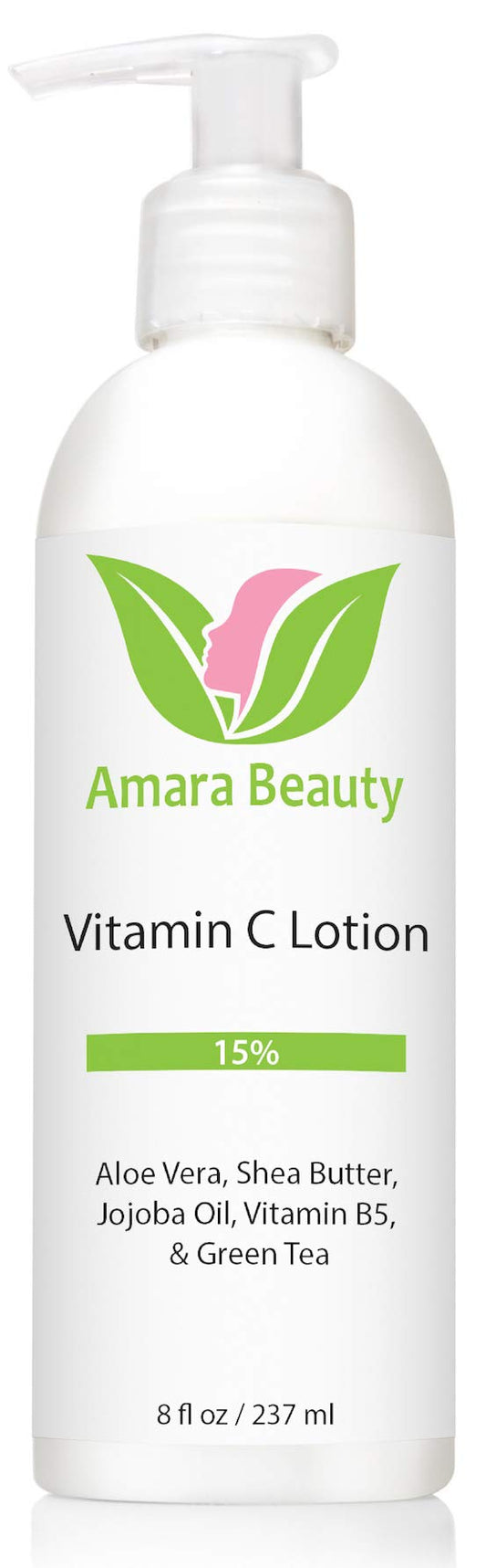 Amara Beauty lotion texture close-up shows lightweight, quick-absorbing formula