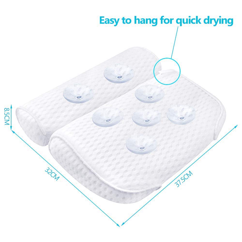AmazeFan Bath Pillow fits most tubs for versatile home spa use.