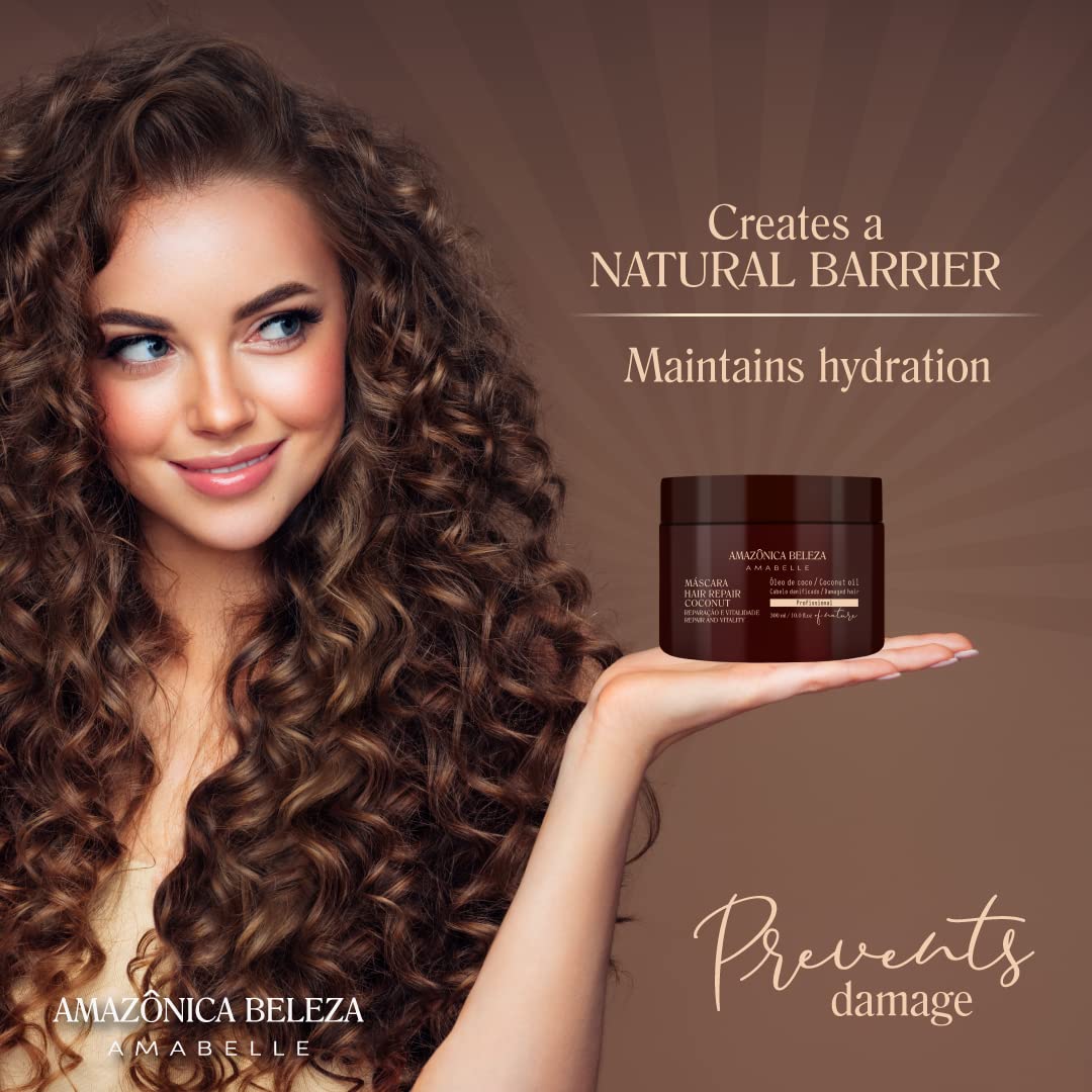 AMAZÓNICA BELEZA Amabelle coconut hair mask ingredient details highlight natural oils