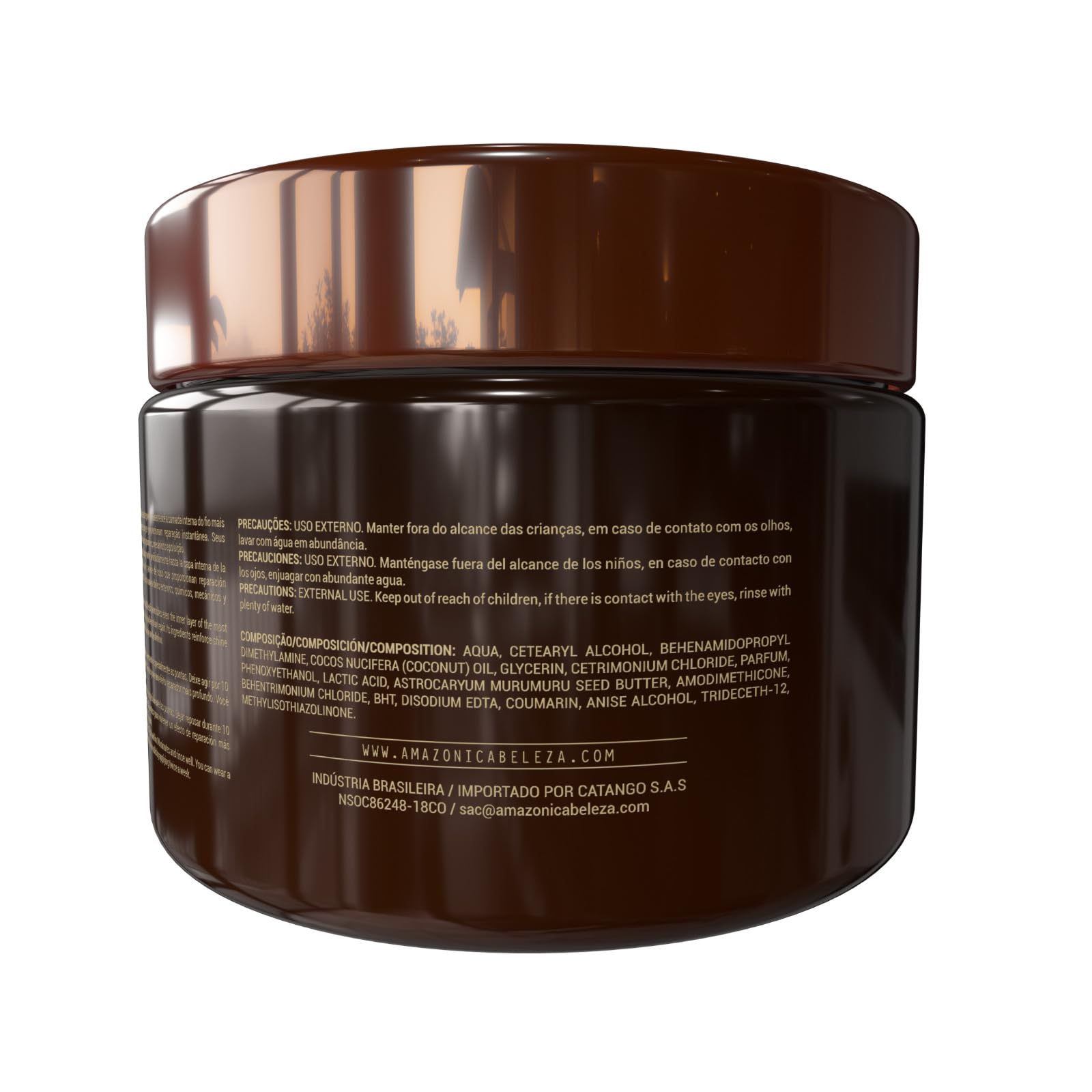 AMAZÓNICA BELEZA Amabelle coconut mask in routine setup implies long-lasting care