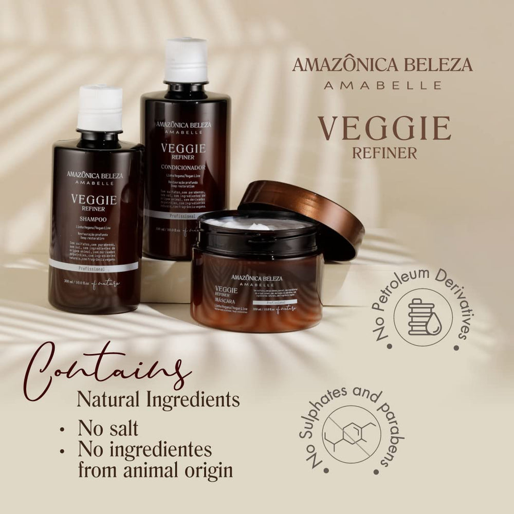 AMAZONICA BELEZA AMABELLE cruelty-free symbol reinforces ethical beauty choice.