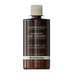 Amazonica Beleza Hair Therapy Conditioner bottle demonstrates sleek design for nourished-looking hair.