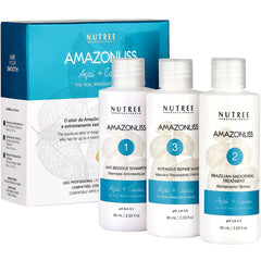 Amazonliss keratin treatment bottle for frizz control and shine