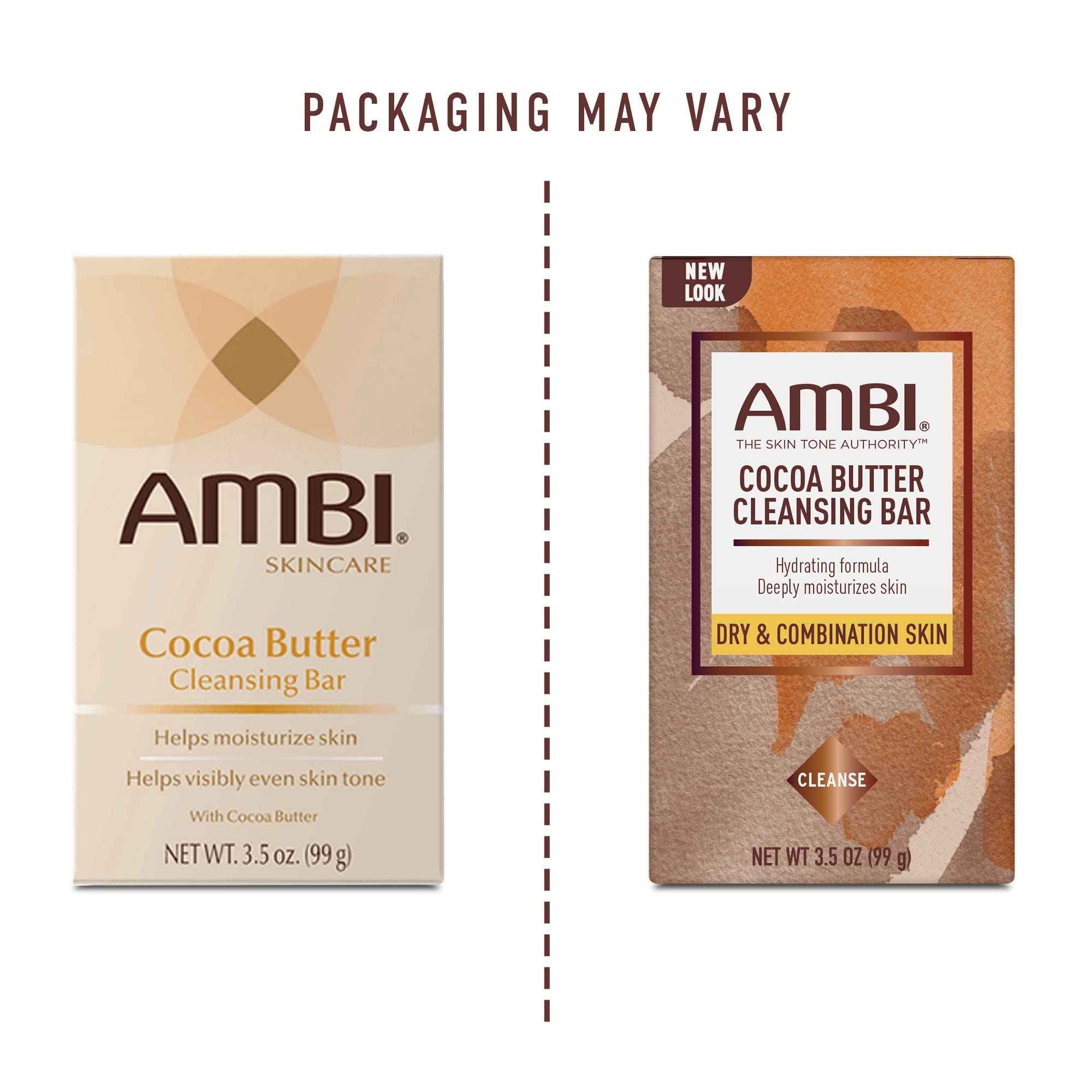 Ambi Cocoa Butter Cleansing Bar in hands ready for daily cleansing.