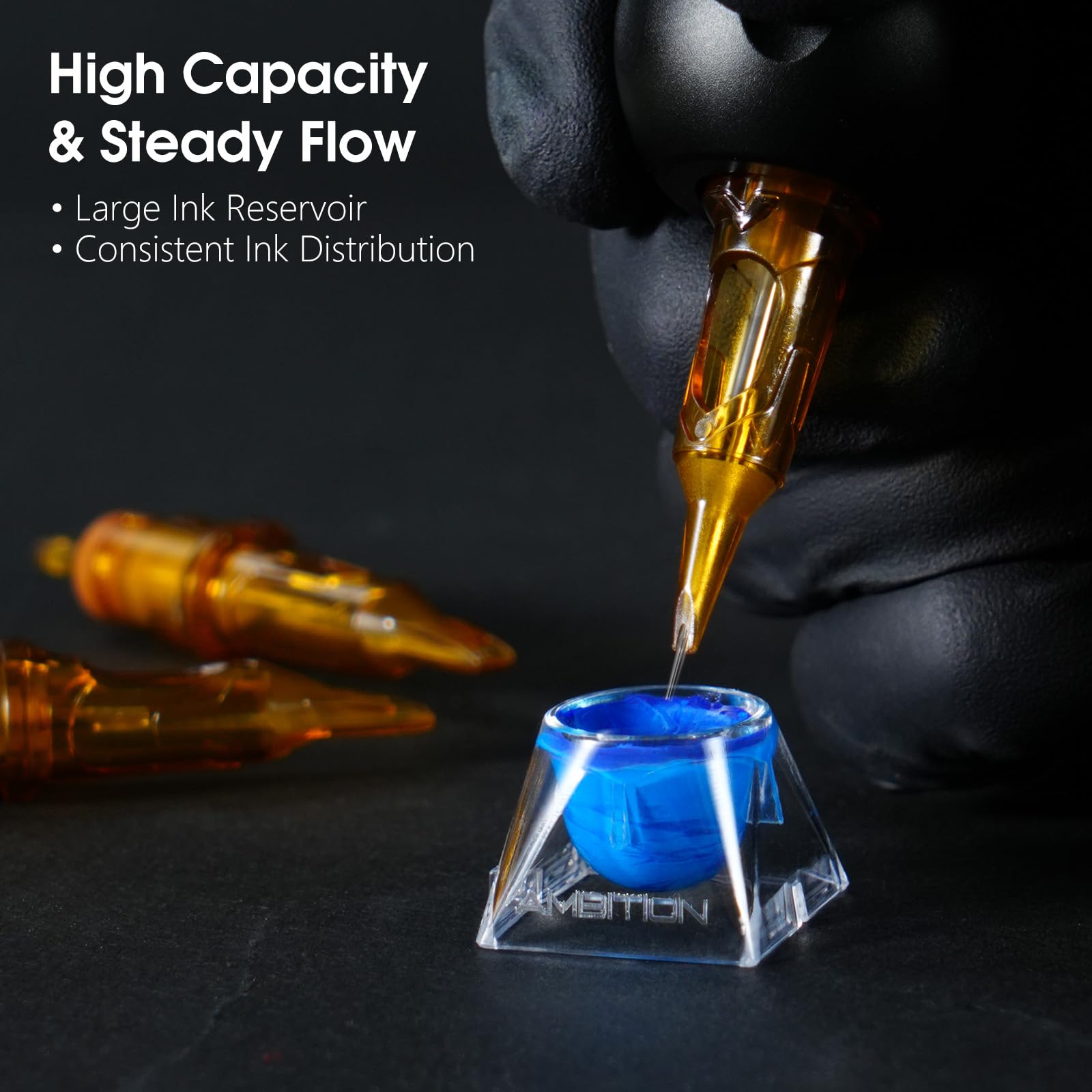 Ambition Glory 20 piece blister pack protects needles during transport.