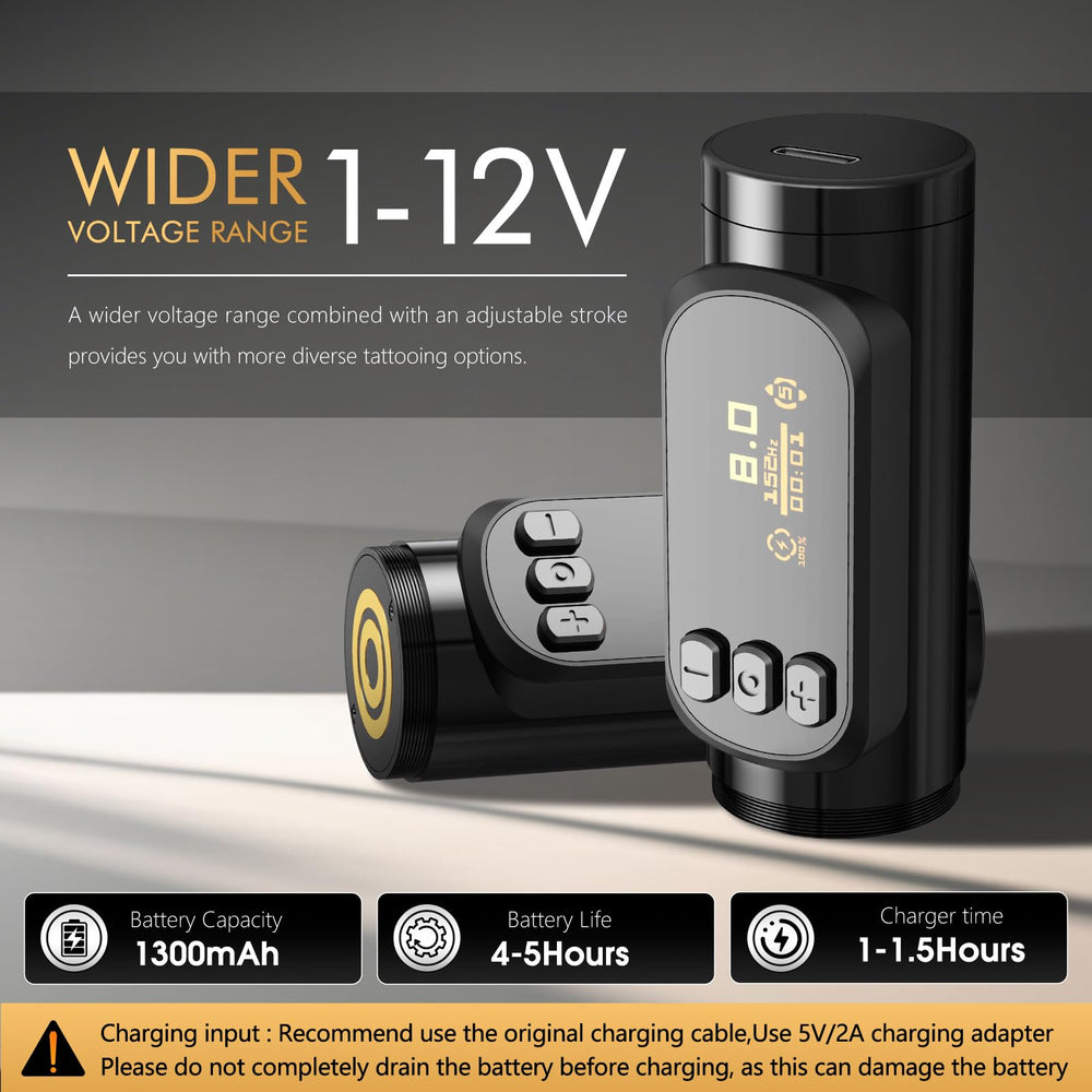 Ambition Sally 270 1300mAh battery supports longer sessions with quick recharge.