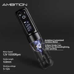 Ambition Soldier LED display shows voltage and status at a glance.