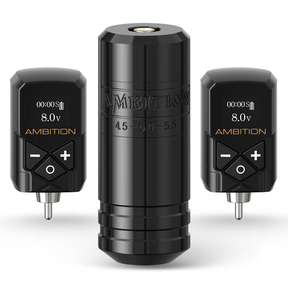Ambition Torped 36mm tattoo pen with ergonomic grip for precise control during long sessions.