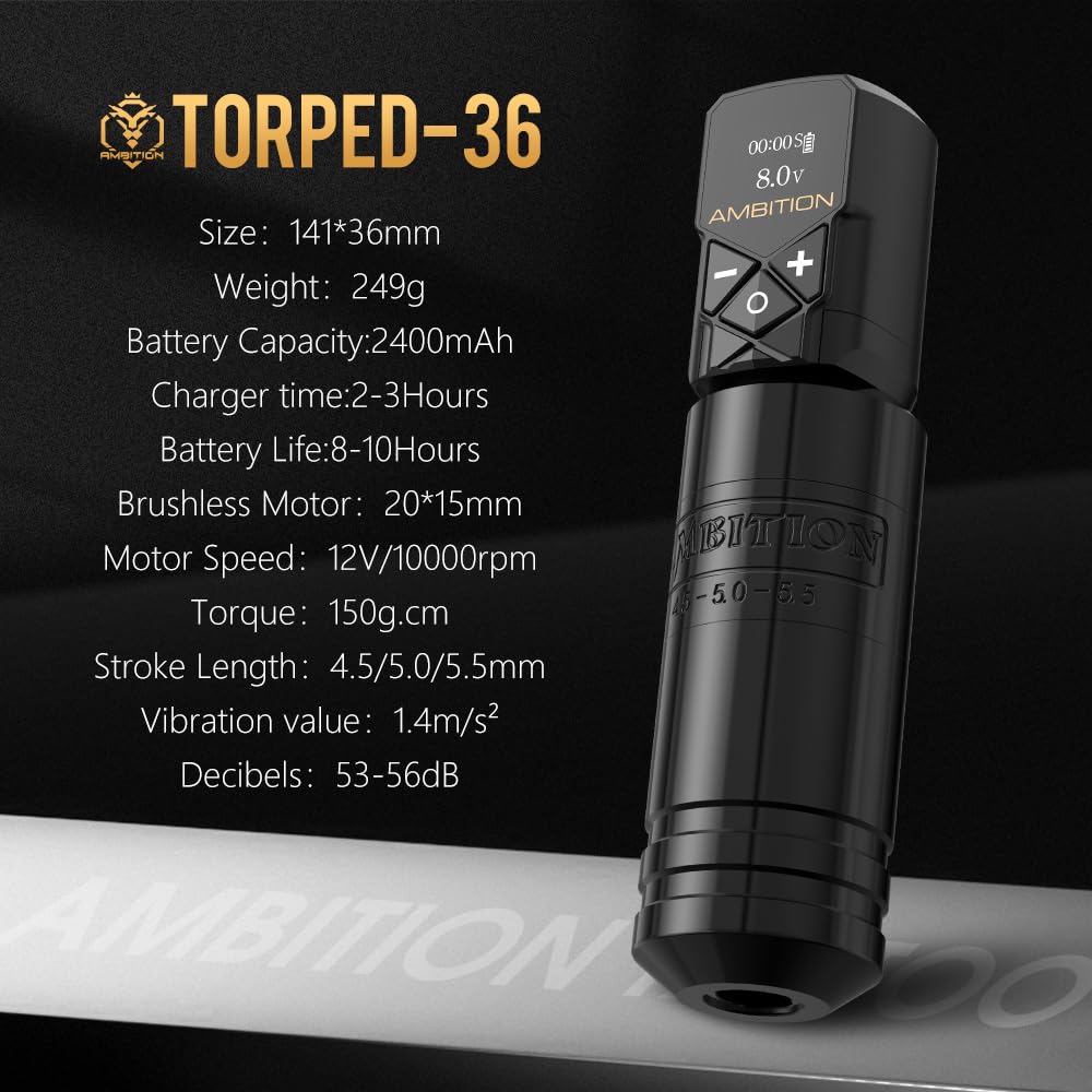 Ambition Torped 4.5mm stroke cam for shading versatility.