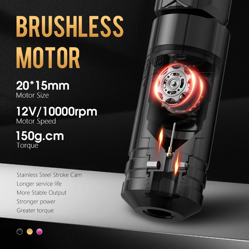 Ambition Torped 5.5mm stroke cam enables fast color packing.