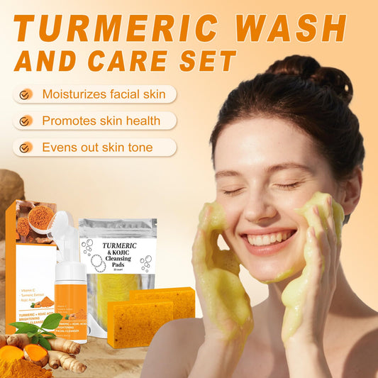 Amdele Turmeric cleansing pads for precise, gentle exfoliation and smoother texture.