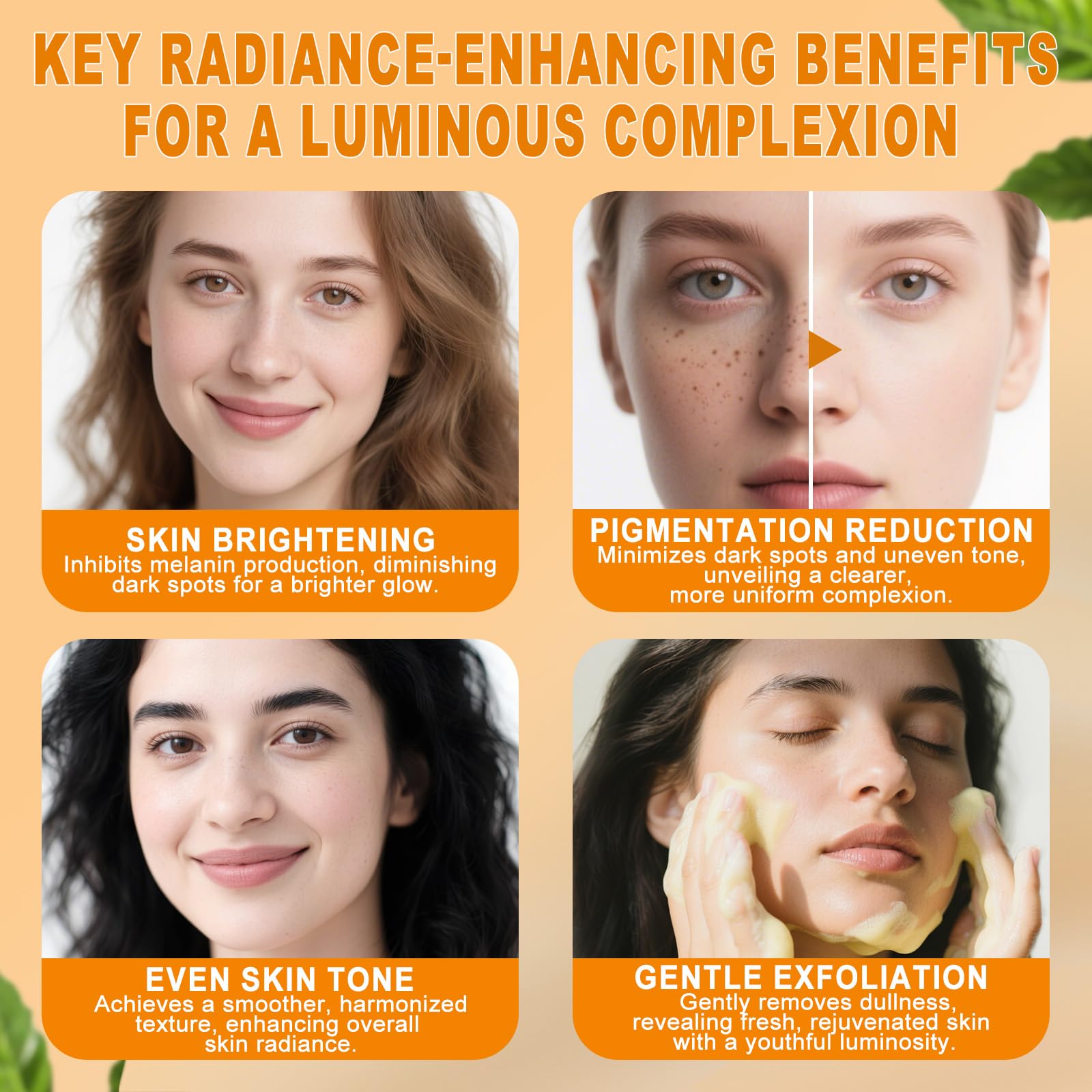 Amdele Turmeric daily routine lifestyle shot highlighting face and body care.