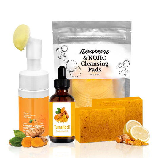 Amdele Turmeric Face Cleanser bottle for daily pore cleansing and brightness.