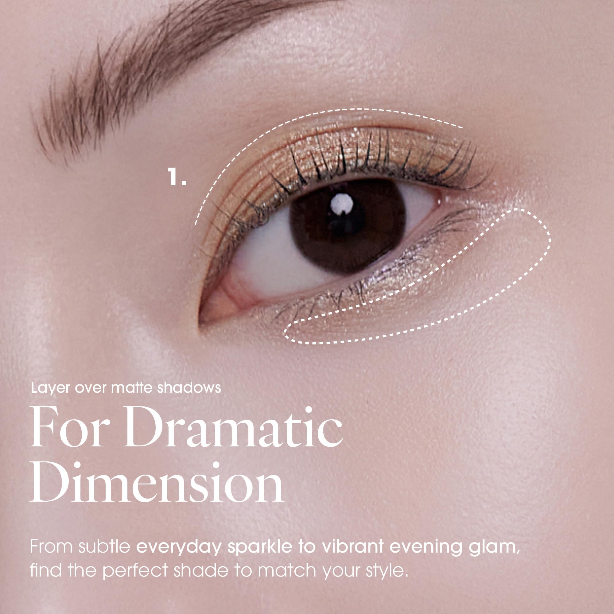 AmeliSeoul Sugar Gold long-wear sparkle from day to night.