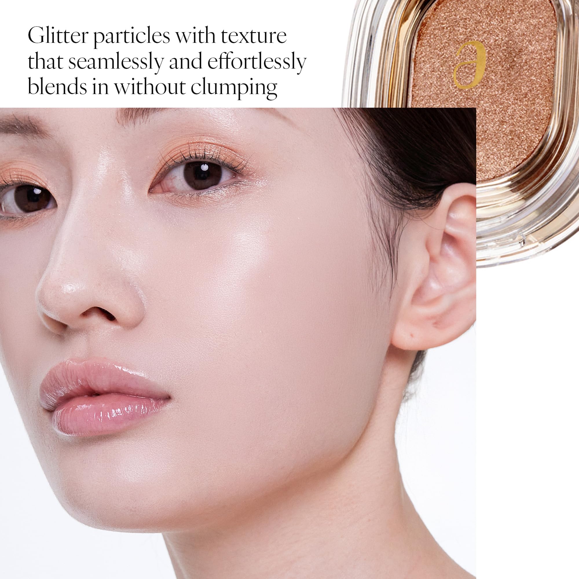 AmeliSeoul Sugar Gold multi-color reflection highlights angles with glow.