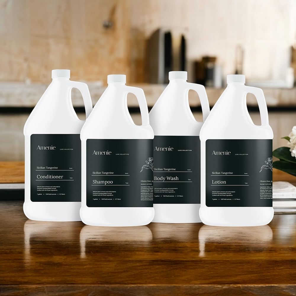 Amenie bulk refill gallon for efficient hospitality dispensers and consistent lather.