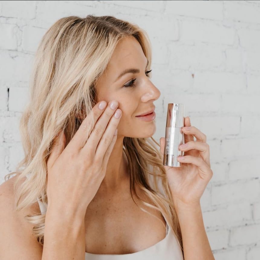 American Biotech Labs SilverSol serum dispenser demonstrates easy, precise application.