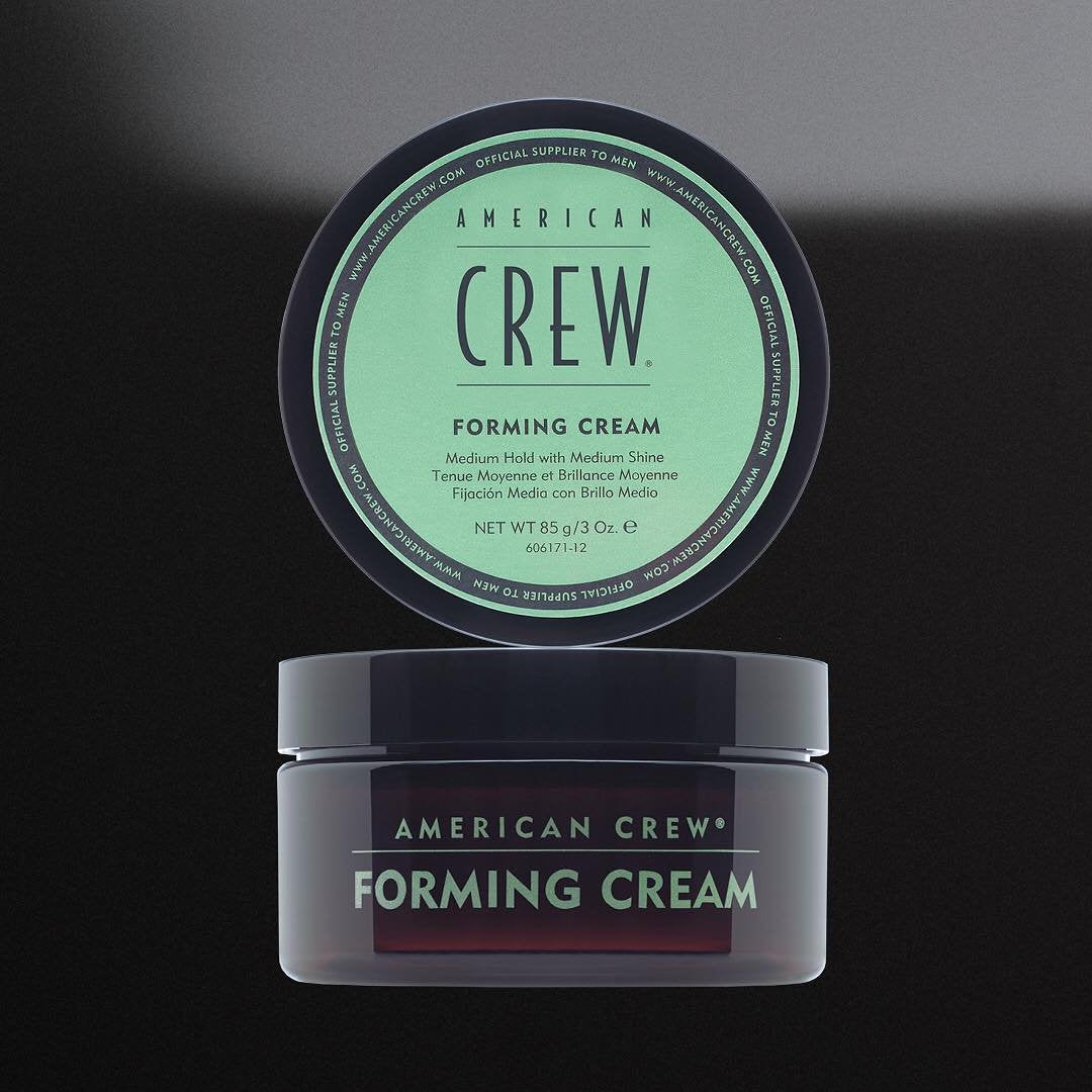 AMERICAN CREW Crème coiffante formante, boîte latérale, packaging compact
