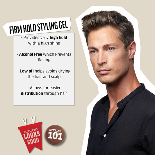 American Crew Hair Gel offers high hold with a shiny, polished look.