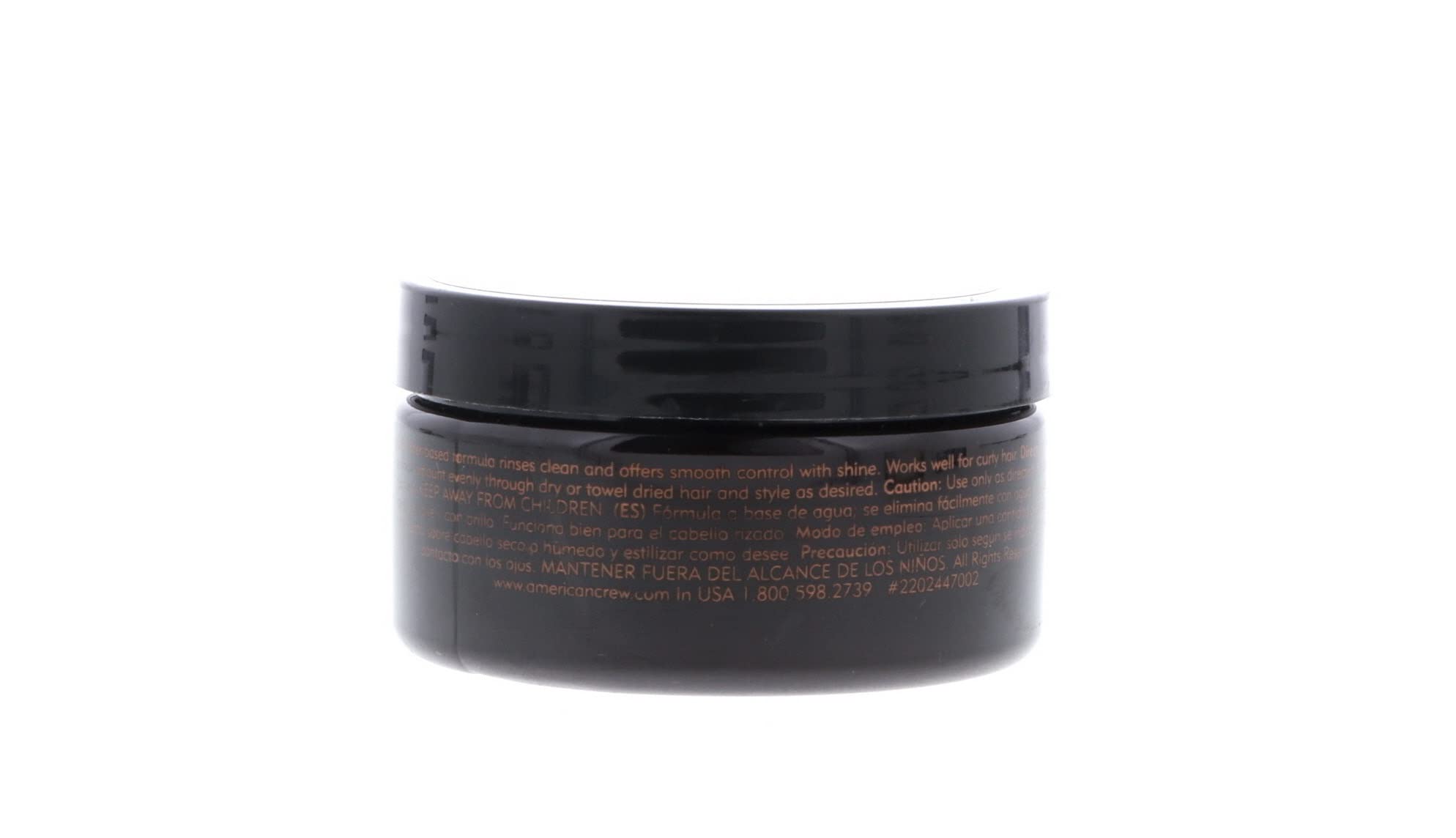 American Crew pomade slick-back look for a refined, professional finish.