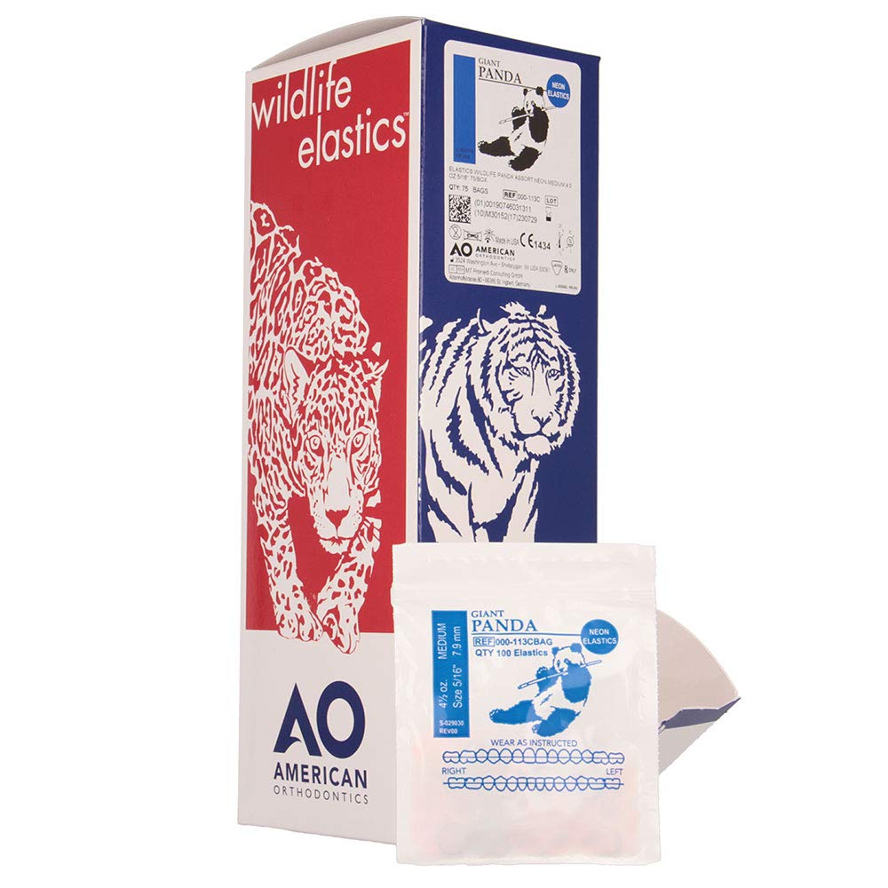 75-pack box of American Orthodontics elastics supports steady clinic supplies