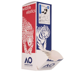 USA-made American Orthodontics elastics using top-quality latex tubing