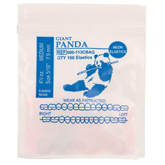 American Orthodontics Wildlife Panda elastics in neon colors for engaging patients