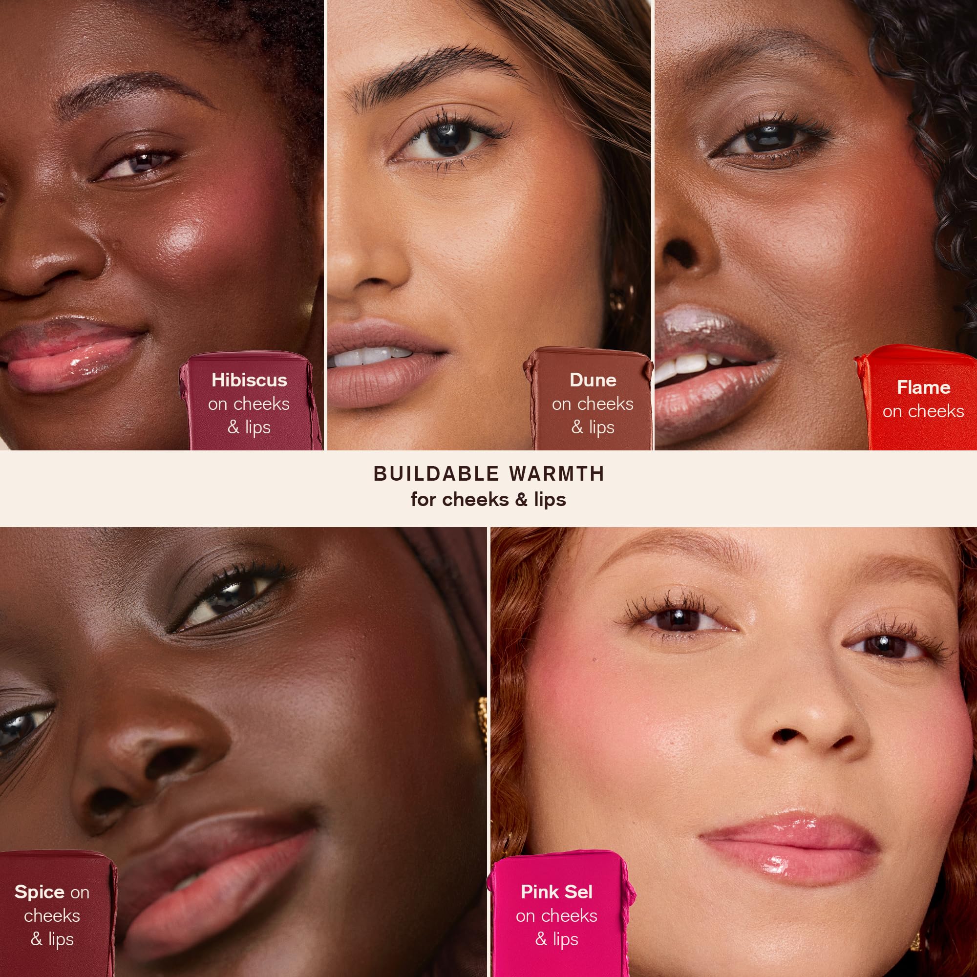 Travel-friendly AMI COLÉ Desert Date Multistick Pink Sel compact for on-the-go color