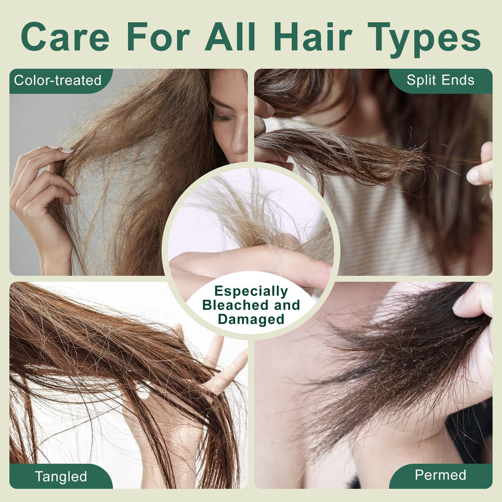 Amifiy Keratin Hair Mask being applied to hair strands for moisture